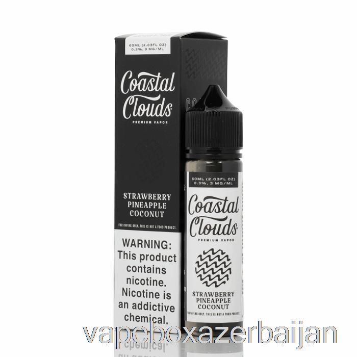 Vape Box Azerbaijan Strawberry Pineapple Coconut - Coastal Clouds Co. - 60mL 0mg